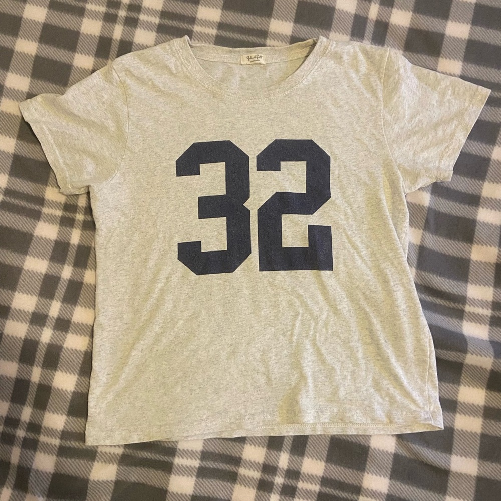 Madewell Gray T-Shirt with Navy 32
